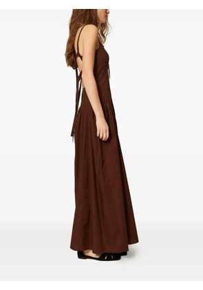TWINSET maxi poplin dress - Brown