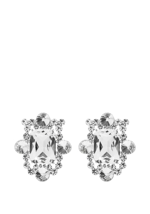 Self-Portrait embellished earrings - Silver