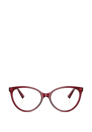 Jimmy Choo transparent round-frame glasses - Red
