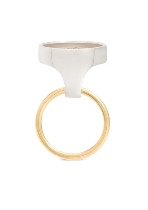 Courrèges Holy geometric ring - Silver