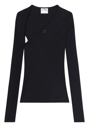 Courrèges Slash T-shirt - Black