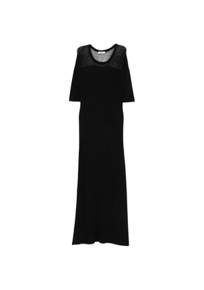 Georgina Brandolini Chloe quarter-sleeve midi dress - Black