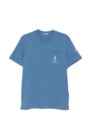 Moncler pocket palm T-shirt - Blue