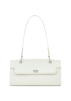 POTAMY flap leather shoulder bag - Neutrals