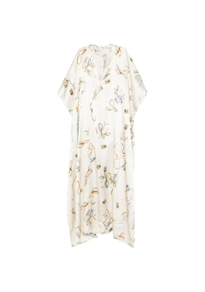 Dolci Follie floral-pattern maxi kaftan - Neutrals