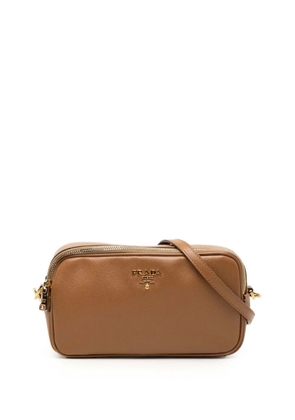 Prada Pre-Owned 2013-2026 Mini Saffiano Double Zip crossbody bag - Brown
