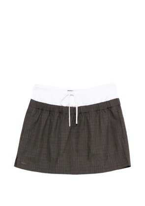 Lacoste Nakamura check mini skirt - Grey