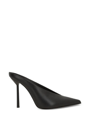 Le Silla Clivage point-toe heeled mules - Black