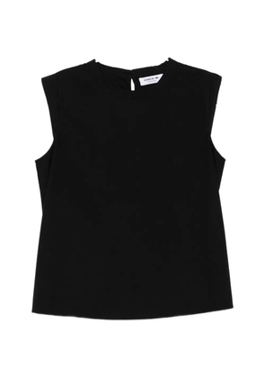 CARE BY ME Laura Leaf top - Black