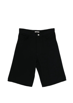 Auralee belt-loops shorts - Black