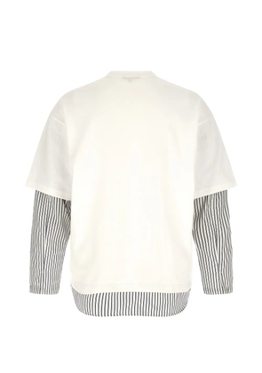 Comme des Garçons Homme striped chest-pocket T-shirt - White