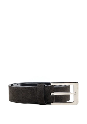 Brioni suede buckle belt - Brown