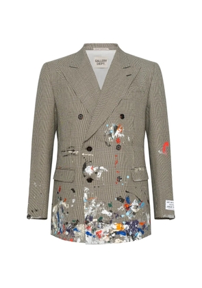 GALLERY DEPT. houndstooth double-breasted coat - Neutrals