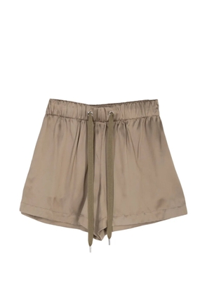 SA SU PHI Valentina drawstring elastic-waistband shorts - Neutrals