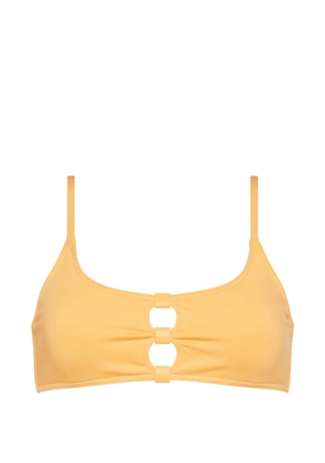ERES crop bloom bikini top - Yellow