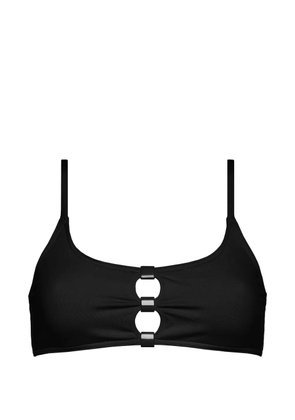 ERES cutout bloom bikini top - Black