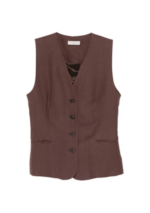 Antonelli Jesi buttoned waistcoat - Brown