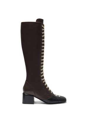 LILI CURIA Isadora lace-up boots - Brown