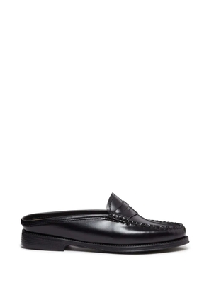 G.H.Bass smooth penny leather slides - Black