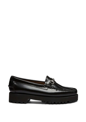 G.H.Bass Lianna Horsebit lug leather loafers - Black