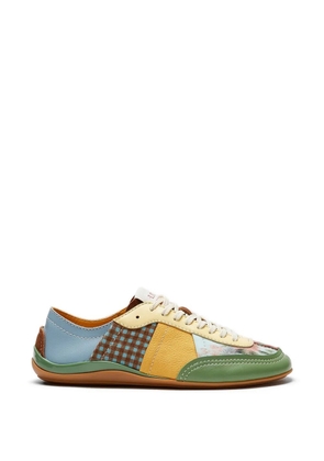 LILI CURIA Zola Patchwork lace-up sneakers - Green