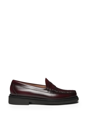 G.H.Bass penny-slot leather loafers - Red