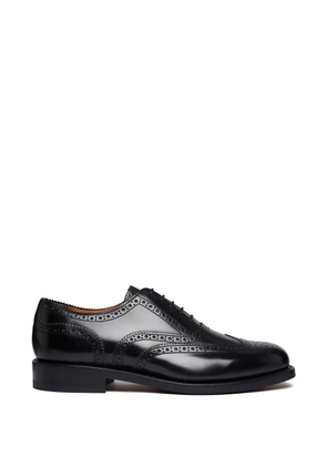 G.H.Bass leather brogue shoes - Black