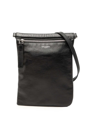 Saint Laurent Pre-Owned 2023 Antiqued Lambskin Sid Flat crossbody bag - Black