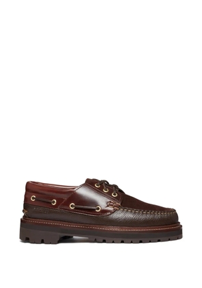 G.H.Bass 1876 Camp Moc leather boat shoes - Brown