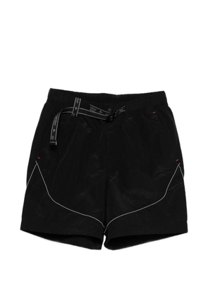 Roa x and Wander belt shorts - Black