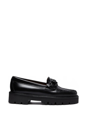 G.H.Bass Super Lug Lianna Super Bit leather loafers - Black