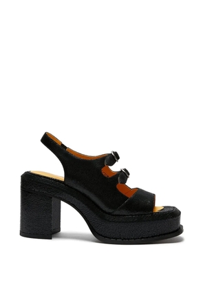 LILI CURIA Edie platform buckle sandals - Black