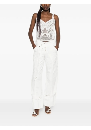 Blumarine lace top - White