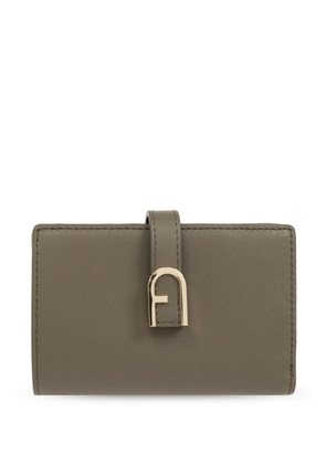 Furla medium Flow leather wallet - Green