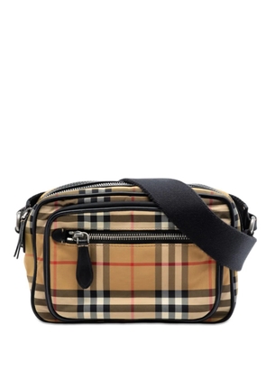 Burberry Pre-Owned 2000-2017 House Check Nylon Paddy crossbody bag - Neutrals