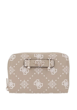 GUESS USA Silia logo zip wallet - Neutrals