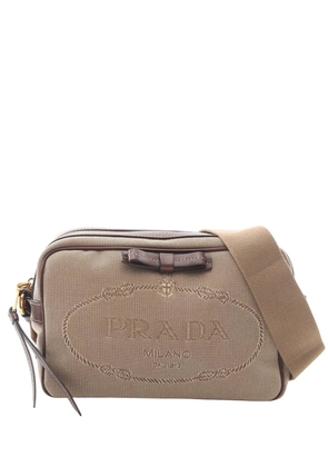 Prada Pre-Owned 2010-2025 Jacquard Logo crossbody bag - Neutrals
