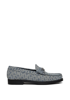 G.H.Bass pop horsebit denim loafers - Blue