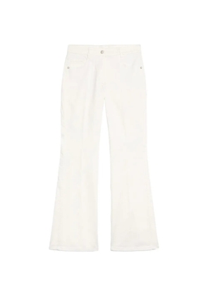 MOMONÌ Luis five-pocket flared trousers - White