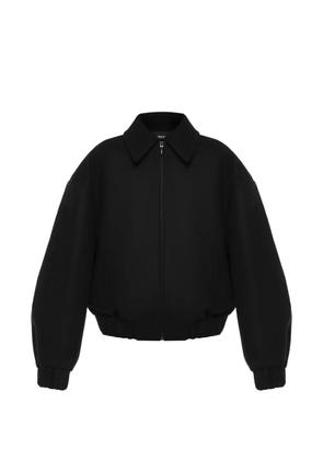 ANOUKI pearl-embellished bomber jacket - Black