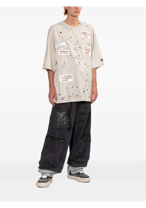 Maison MIHARA YASUHIRO panelled track pants - Purple