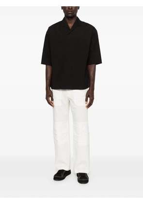 Individual Sentiments camp-collar layered T-shirt - Black