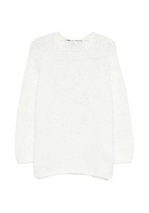 Comme Des Garçons textured knitwear - White