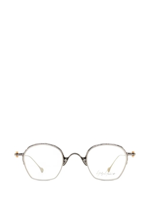 Yohji Yamamoto geometric-frame glasses - Silver