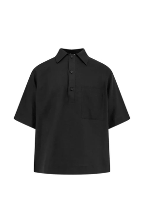 Hevo Montursi short-sleeve chest-pocket shirt - Black