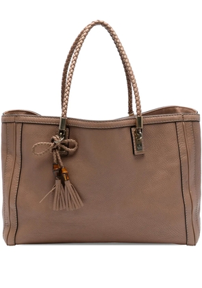 Gucci Pre-Owned 2000-2015 Large Leather Bella tote bag - Brown