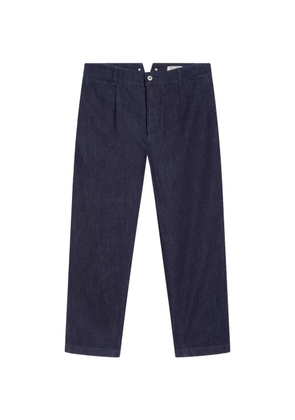 Pence pleated adjustable-strap trousers - Blue