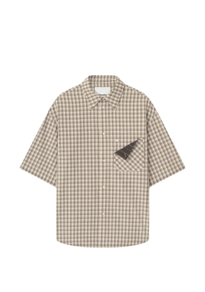 Nanushka Nahui chest-pocket checked shirt - Neutrals