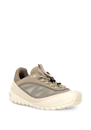 Moncler leather upper sneakers - Grey