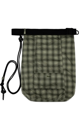 Herno plaid tote bag - Green